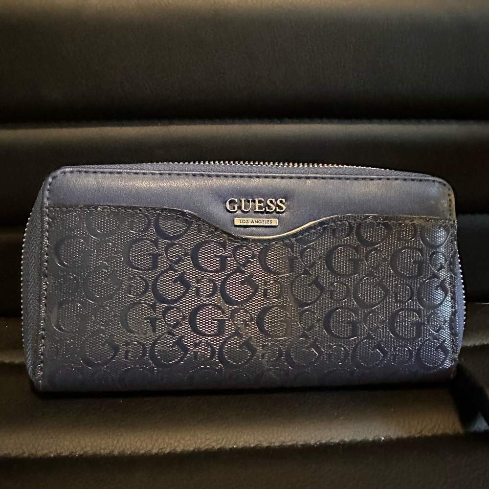 Guess Midnight Blue Logo Wallet